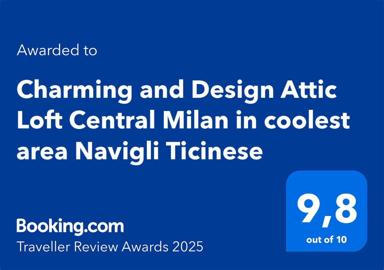 Appartement Charming And Design Attic Loft In Coolest Area Navigli Ticinese *
